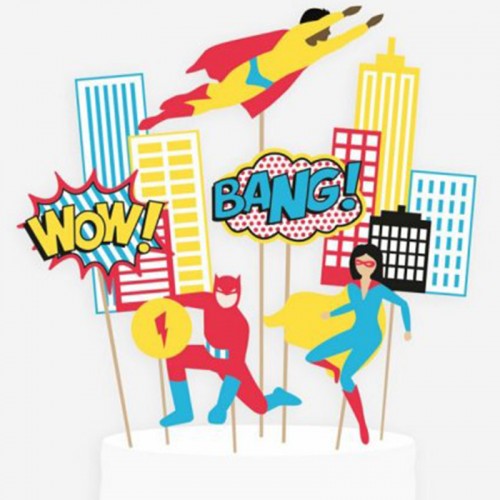 Topo Bolo Super Heróis